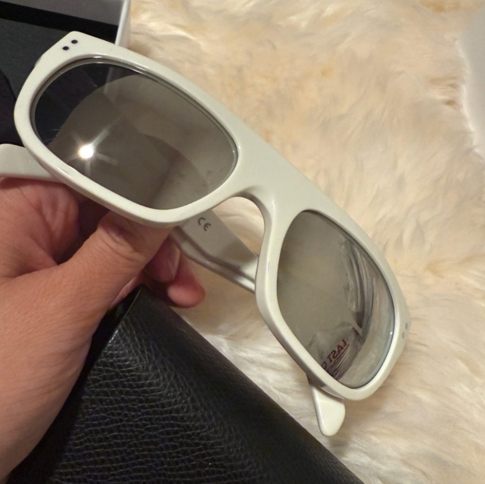 Celine Ivory Sunglasses with Dark Lenses